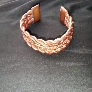 Braided Copper Cuff Bracelet